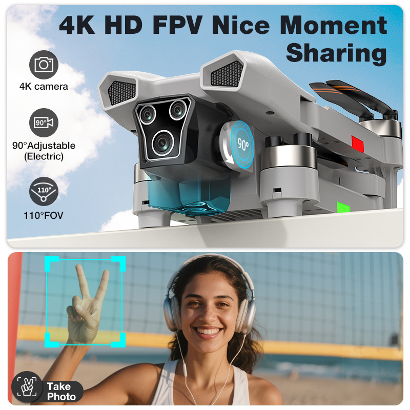 Nuevo Dron L107 PRO 8k con Fot - Jjrc Drone X12 reseña y precio